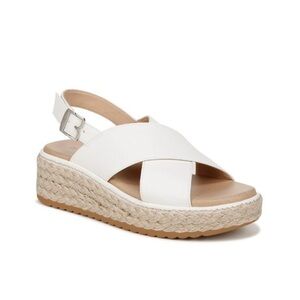 Dr. School’s Ember espedrille sandals white sz 8.5 nwot